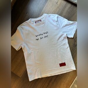 NWOT Women Don't Owe You Sh!t S/S Tee (white)